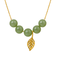 Green Stone Necklace Green