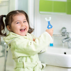Children's U-shaped Toothbrush Assorted Color Glo Arabia