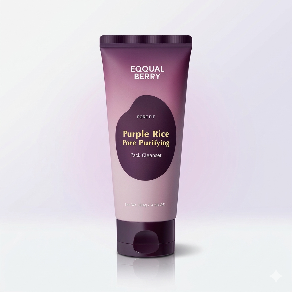 EQQUAL BERRY Purpule Rice Pore Purifying Pack Cleanser 130g Eqqualberry