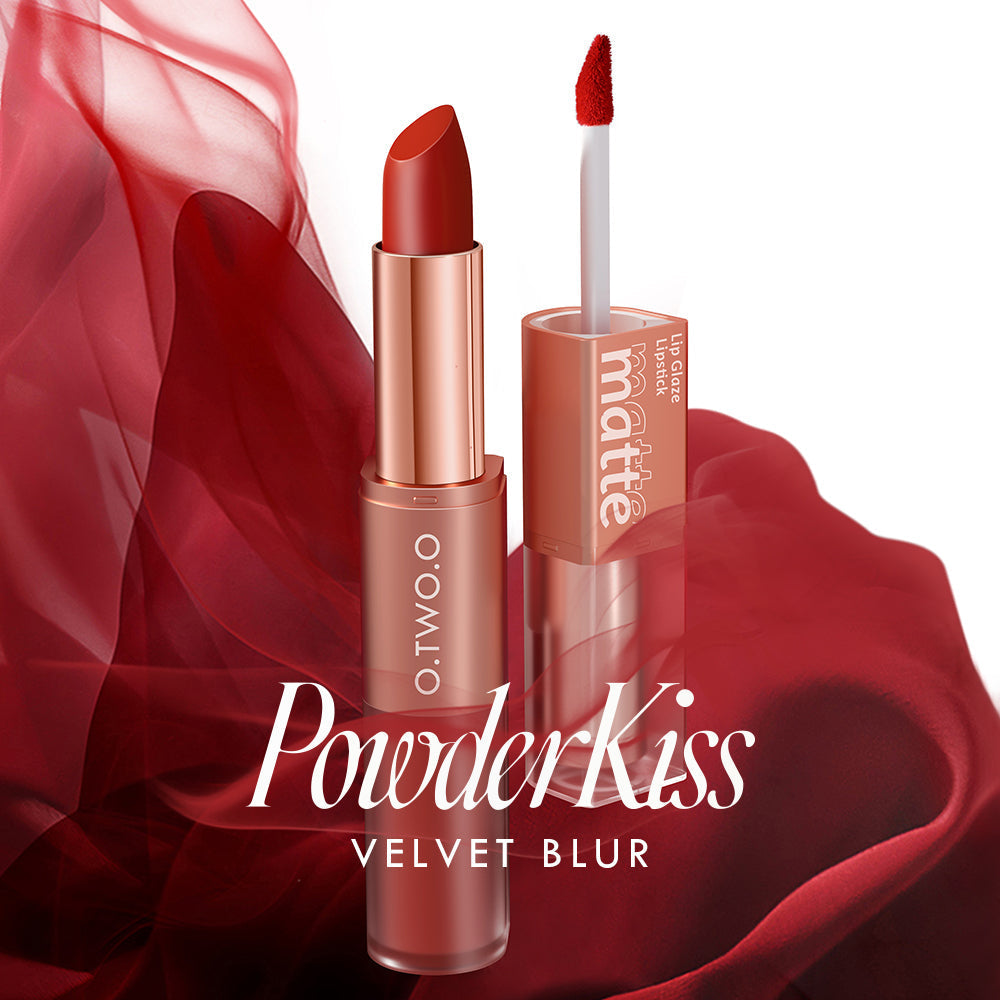 O.TWO.O 2 in 1 Lipstick Double Head Lipstick and Lip Mud - 6.5g O.TWO.O