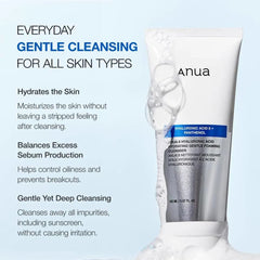 Anua 8 Hyaluronic Acid Hydrating Gentle Foaming Cleanser - 150ml Anua