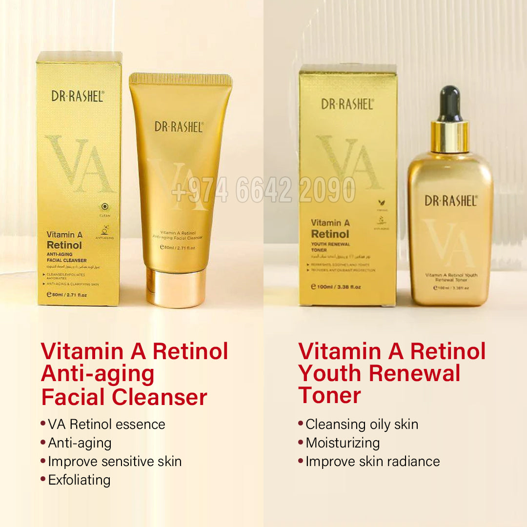 Dr.Rashel Vitamin A Retinol Age Defying & Rejuvenation Skin Care Kit 12pcs Dr. Rashel