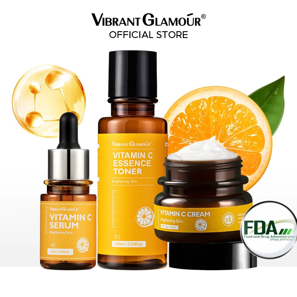 Vibrant Glamour Vitamin C Trio (Essence Toner + Serum + Cream) Vibrant Glamour