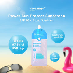 Sevendays Power Sun Protect Sunscreen - SPF40 - 50g HerSkin