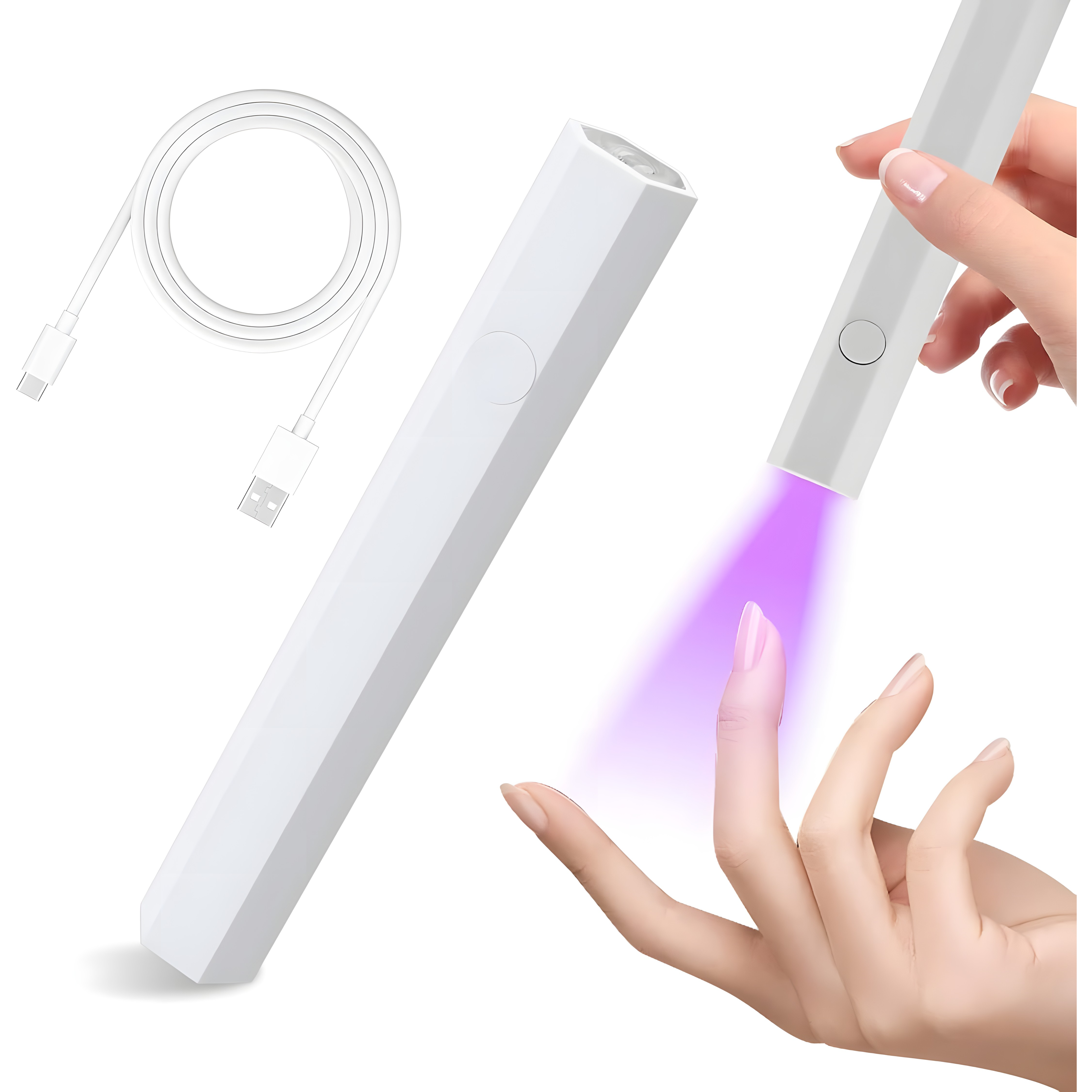 Mini Handheld Gel Nail Lamp with LED Display Glo Arabia