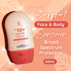 Sugar Dolls Spf50+ Sunscreen For Face & Body - 60ml Sugar Dolls