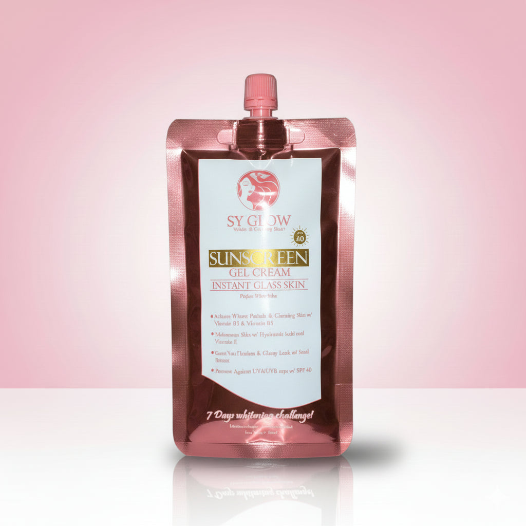 SY Glow Sunscreen Gel Cream Glo Arabia