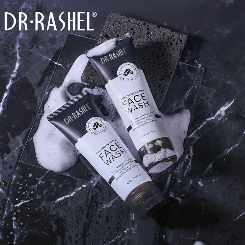 Dr.Rashel Black Charcoal Purifying Face Wash - 100g Dr. Rashel