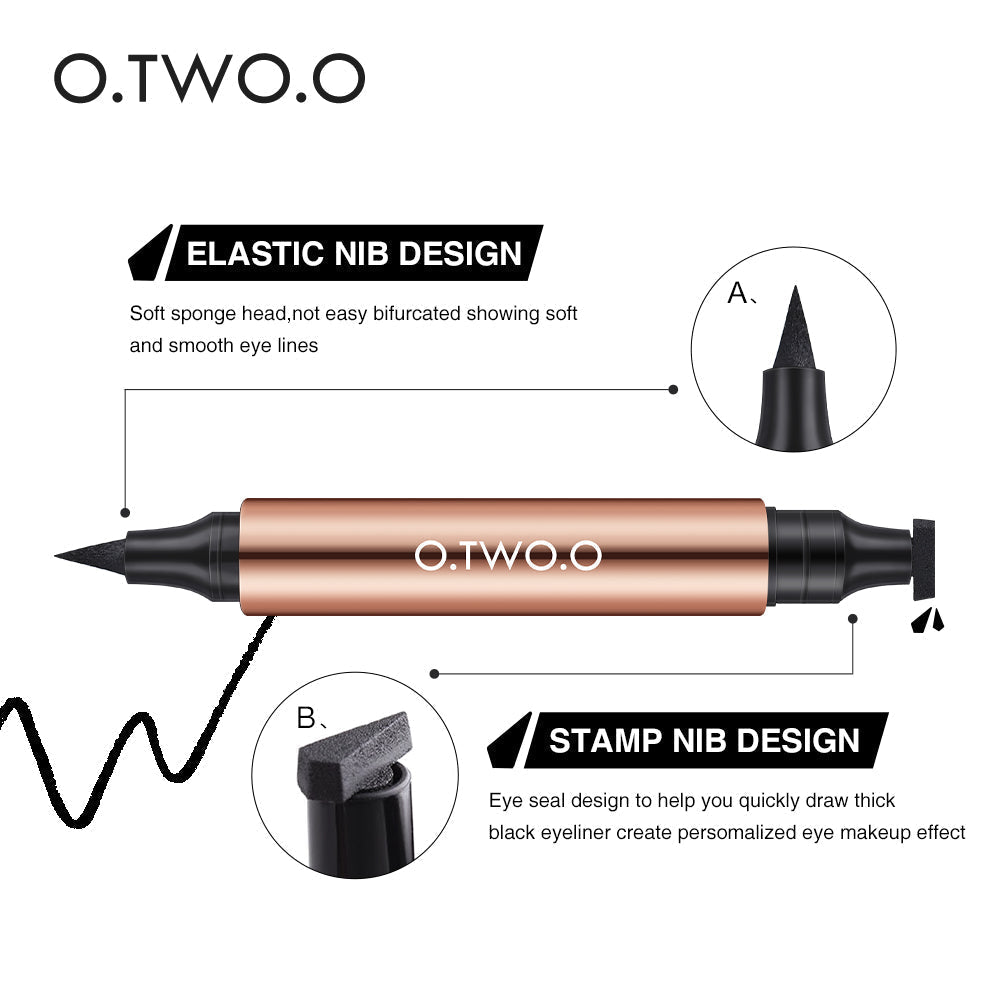 O.TWO.O 2in1 Instant Wing Stamp Eyeliner - 2.8g O.TWO.O
