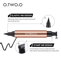 O.TWO.O 2in1 Instant Wing Stamp Eyeliner - 2.8g O.TWO.O