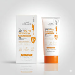 Luxe Organix 5-in-1 Serum Sunscreen – Orange, 40 g Glo Arabia