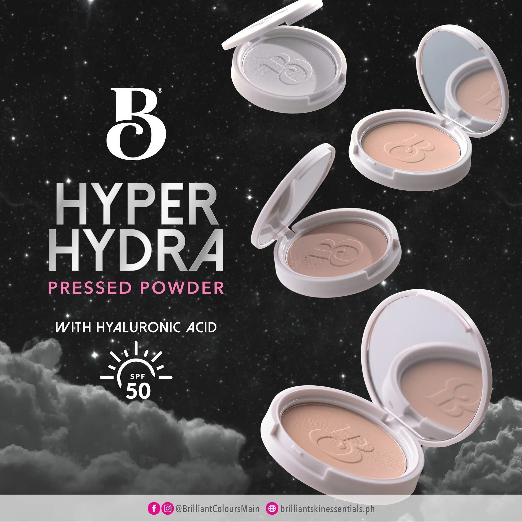Brilliant Colours Hyper Hydra Pressed Powder - 7gm Briliant Colours