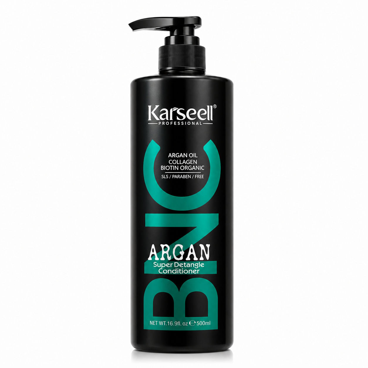 Karseell Professional Argan Biotin Conditioner 500 ml - Nourishing Conditioner with Argan and Biotin for Dry Damaged Hair Karseell