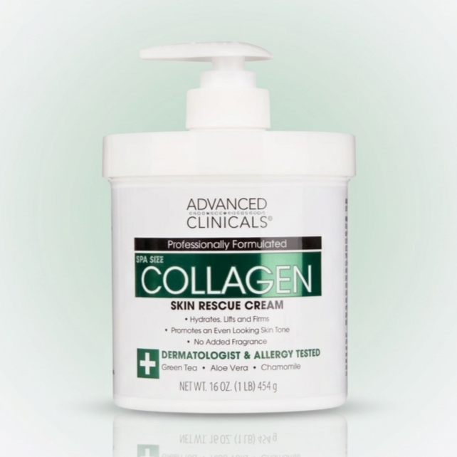 Advanced Clinicals Collagen Skin Rescue Cream 454g ADVANCED CLINICALS