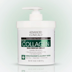 Advanced Clinicals Collagen Skin Rescue Cream 454g ADVANCED CLINICALS