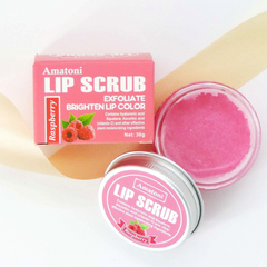 Amatoni Lip Scrub Raspberry Flavor Lip Exfoliating Gel Glo Arabia