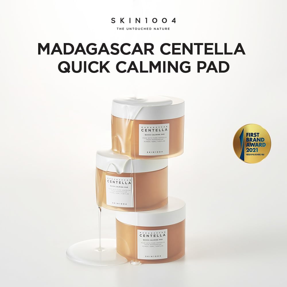 SKIN1004 Madagascar Centella Quick Calming Pad 70ea (130ml) | Quick Calming Effect Soothing for Sensitive Skin SKIN1004