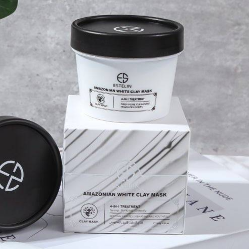 Estelin Amazonian White Clay Mask - 100g Glo Arabia