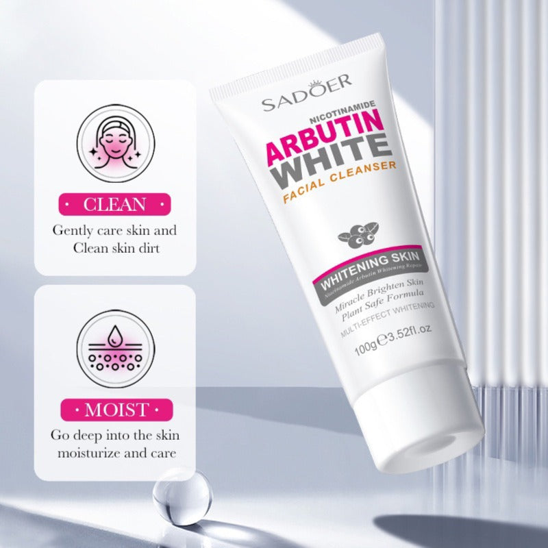 Sadoer Nicotinamide Arbutin White Facial Cleanser - 100g Sadoer