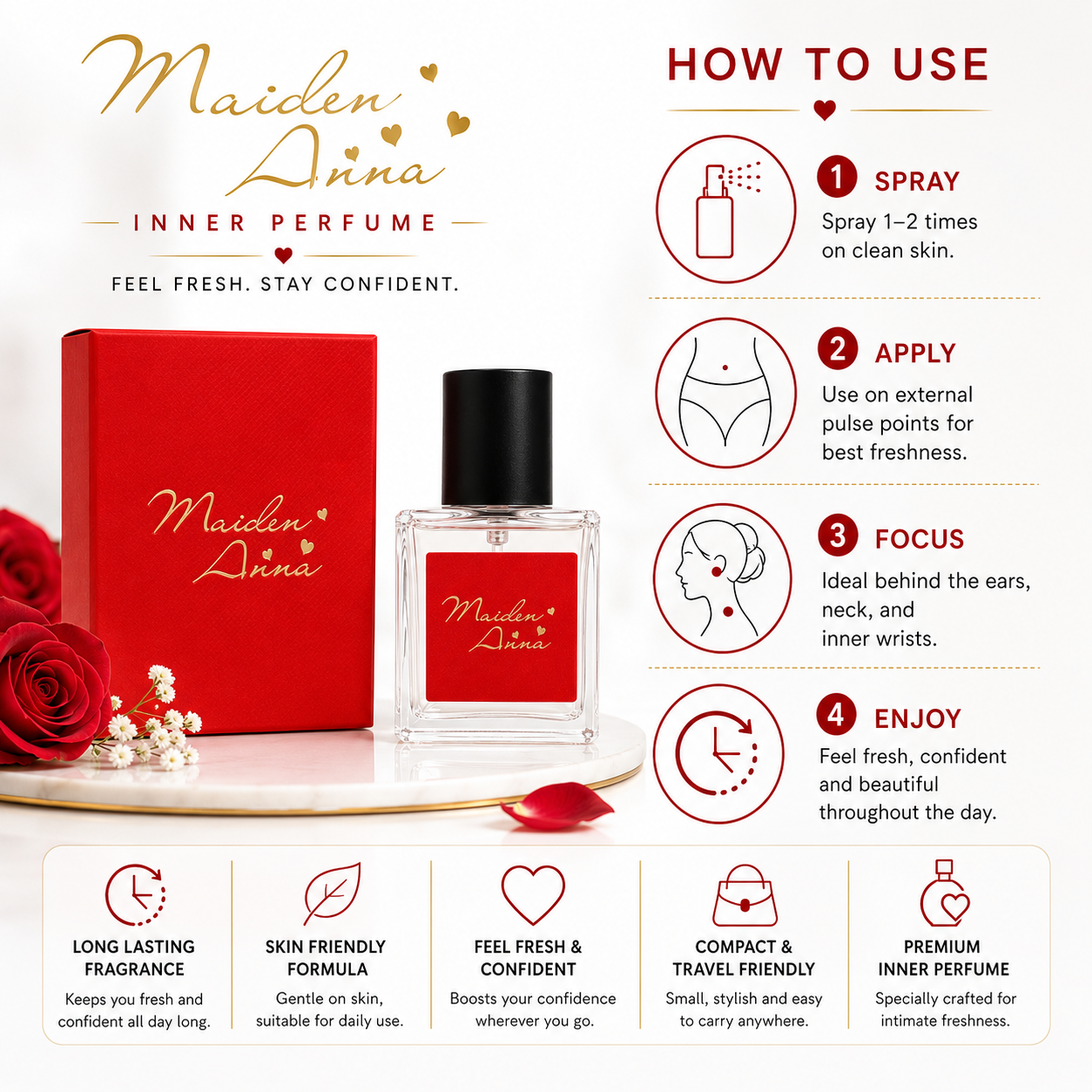 Maiden Anna Inner Perfume Private Red Rose Maiden Anna