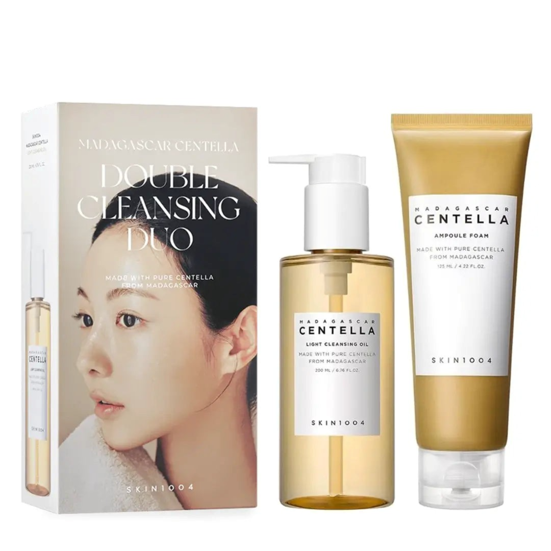 Skin1004 Madagascar Centella Double Cleansing Duo (Cleansing Oil + Centella Cleansing Foam) SKIN1004