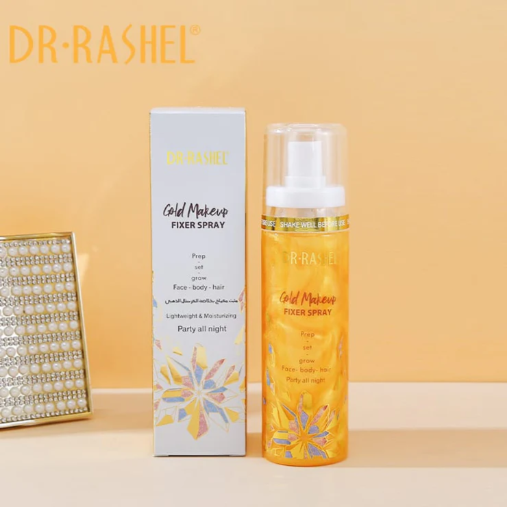 Dr.Rashel Gold Makeup Fixer Spray- 100ml Glo Arabia