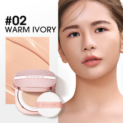 O.TWO.O 2025 BB Cushion Liquid Foundation Medium Coverage Moisturizing Brightening Oil-Control Warm Beige O.TWO.O