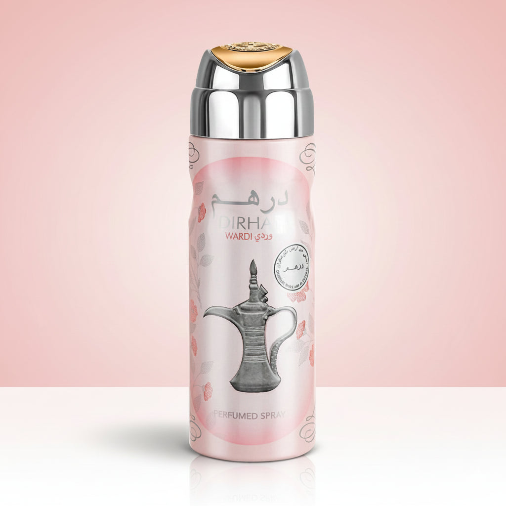ARD AL ZAAFRAN DIRHAM Wardi Perfumed Spray - 200ml ARD AL ZAFRAN