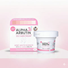 Precious Skin Alpha Arbutin Collagen 3 Plus Cream Deep White Essence 100 g Glo Arabia