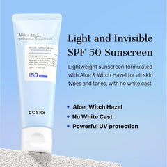 COSRX Ultra Light Invisible Sunscreen - 50mL COSRX