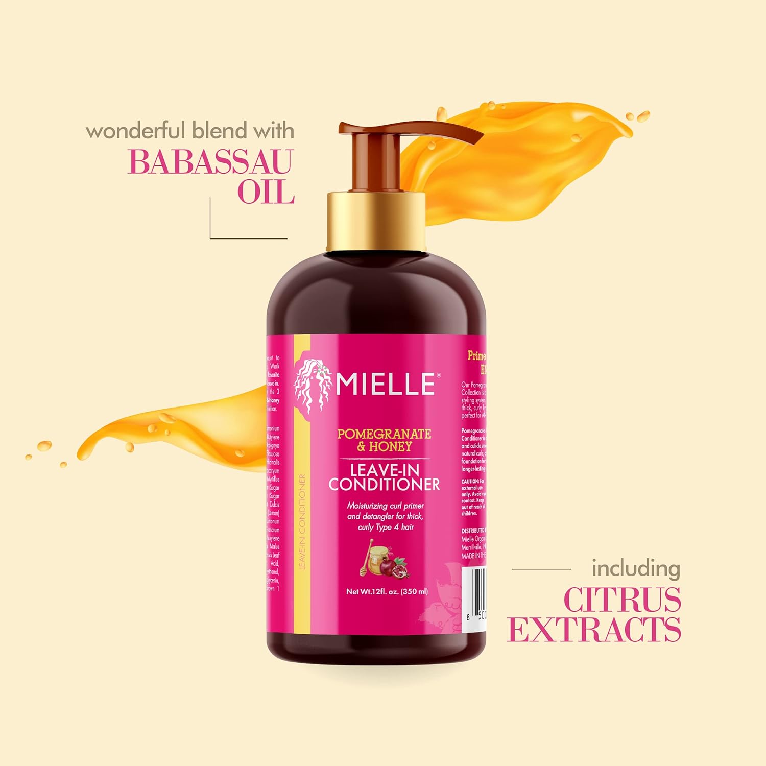 Mielle Pomegranate & Honey Leave-in Conditioner - 355ml MIELLE