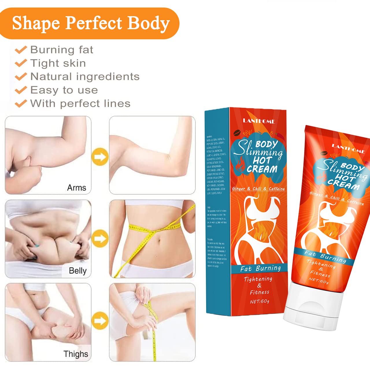 Lanthome Body Slimming Hot Cream - 60g LANTHOME