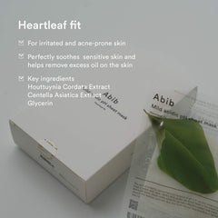 ABIB Mild Acidic pH Sheet Mask_HEARTLEAF FIT Abib