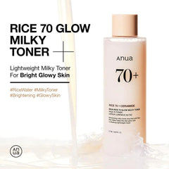 Anua Rice 70 Glow Milky Toner - 250ml Anua