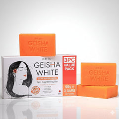 Geisha White Intense Scar and Blemish Skin Brightening Bar 3x65g Glo Arabia