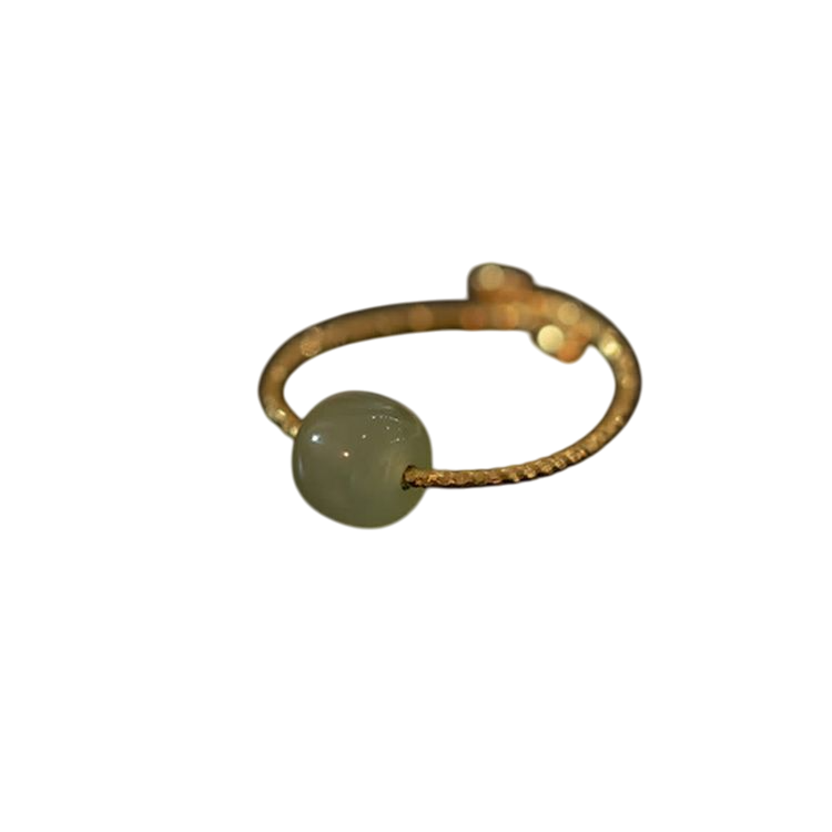 Green Stone Ring Green
