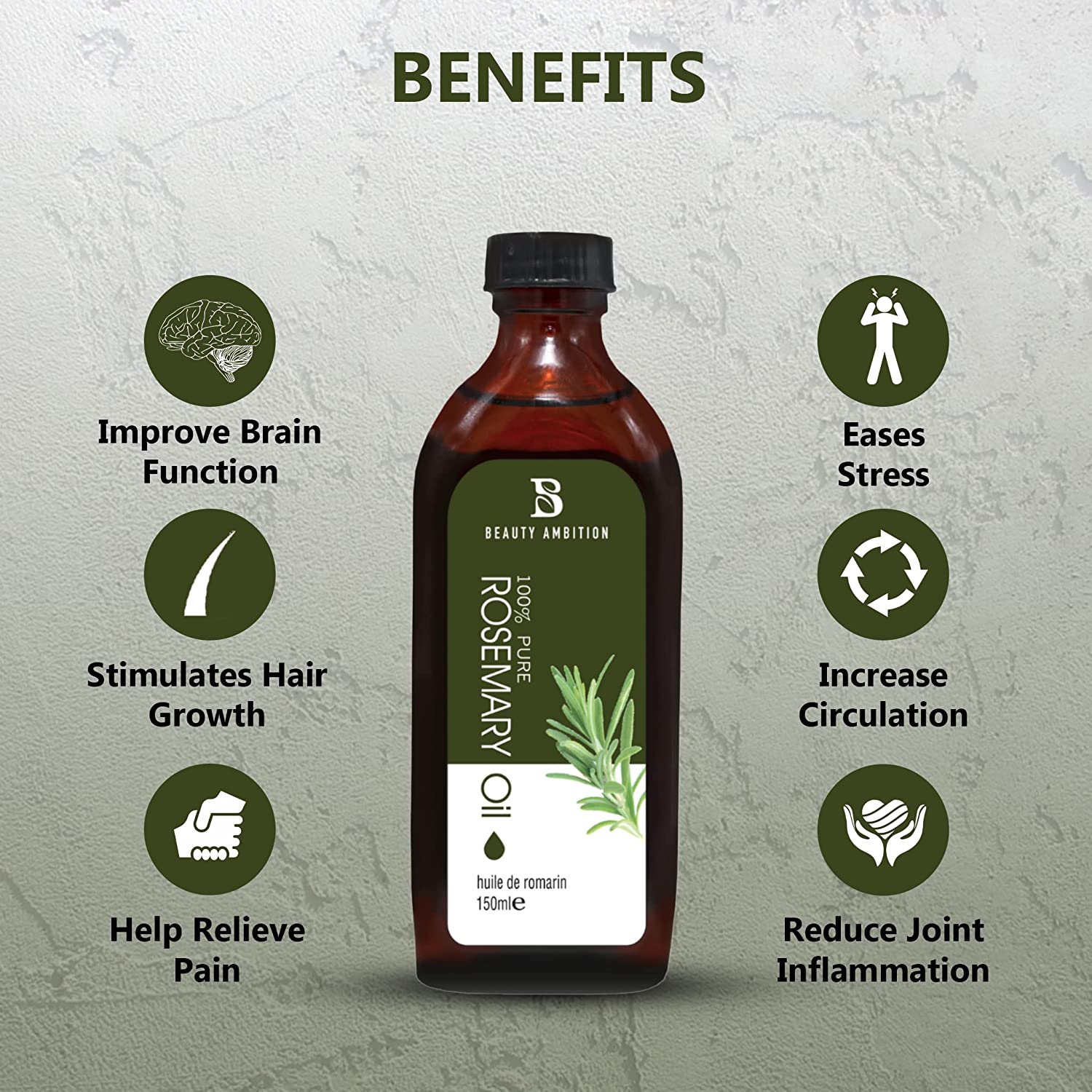 Beauty Ambition Rosemary Oil - 150ml Beauty Ambition