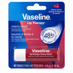Vaseline Lip Therapy Cherry Blush 48 hrs - Cherry Tinted Lip Moisturizer for Soft Hydrated Lips Vaseline
