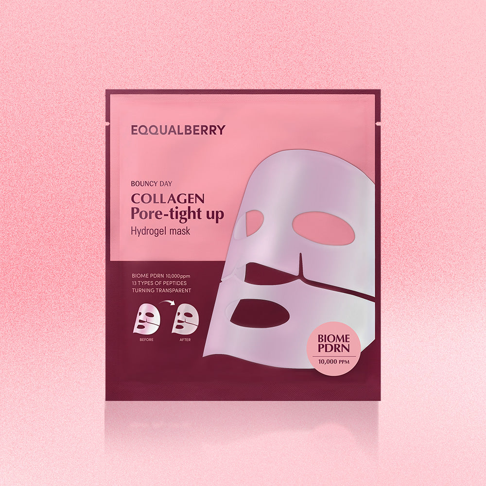 Eqqualberry Collagen Pore-tight up Hydrogel Mask - 30gx4 Sheets Box Eqqualberry
