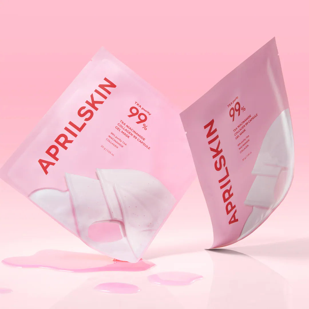 April Skin TXA Niacinamide Collagen 99 Capsule Gel Mask (4 ea) April Skin