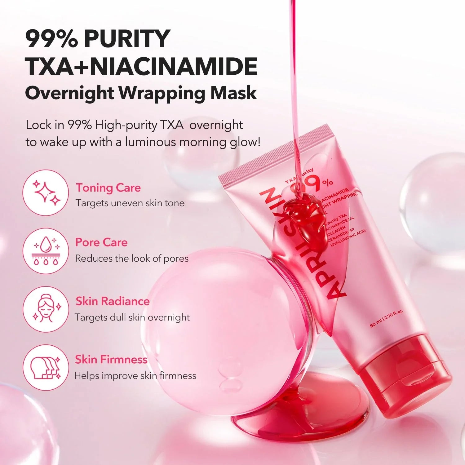 April Skin TXA Niacinamide 99 Night Wrapping Mask 80 ml April Skin