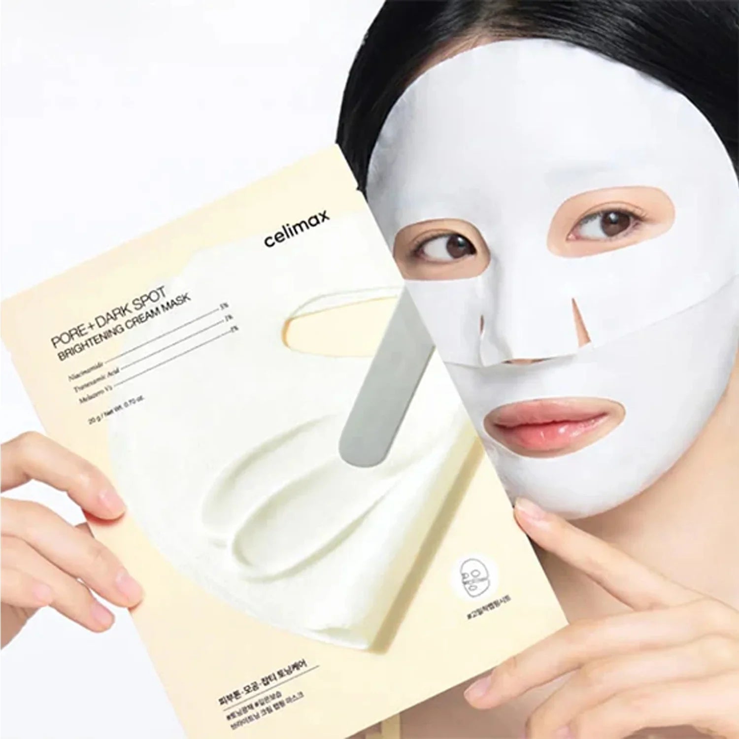 Celimax PORE+DARK SPOT BRIGHTENING CREAM MASK (1EA) celimax