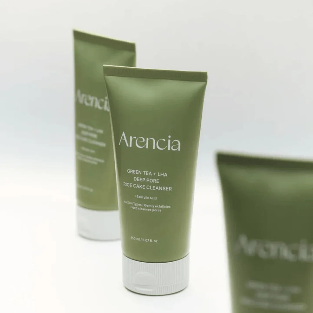 Arencia Green Tea LHA Deep Pore Rice Cake Cleanser – 150g ARENCIA