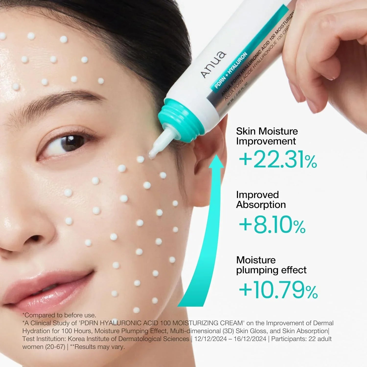 Anua PDRN Hyaluronic Acid 100 Moisture Cream – 60ml Anua