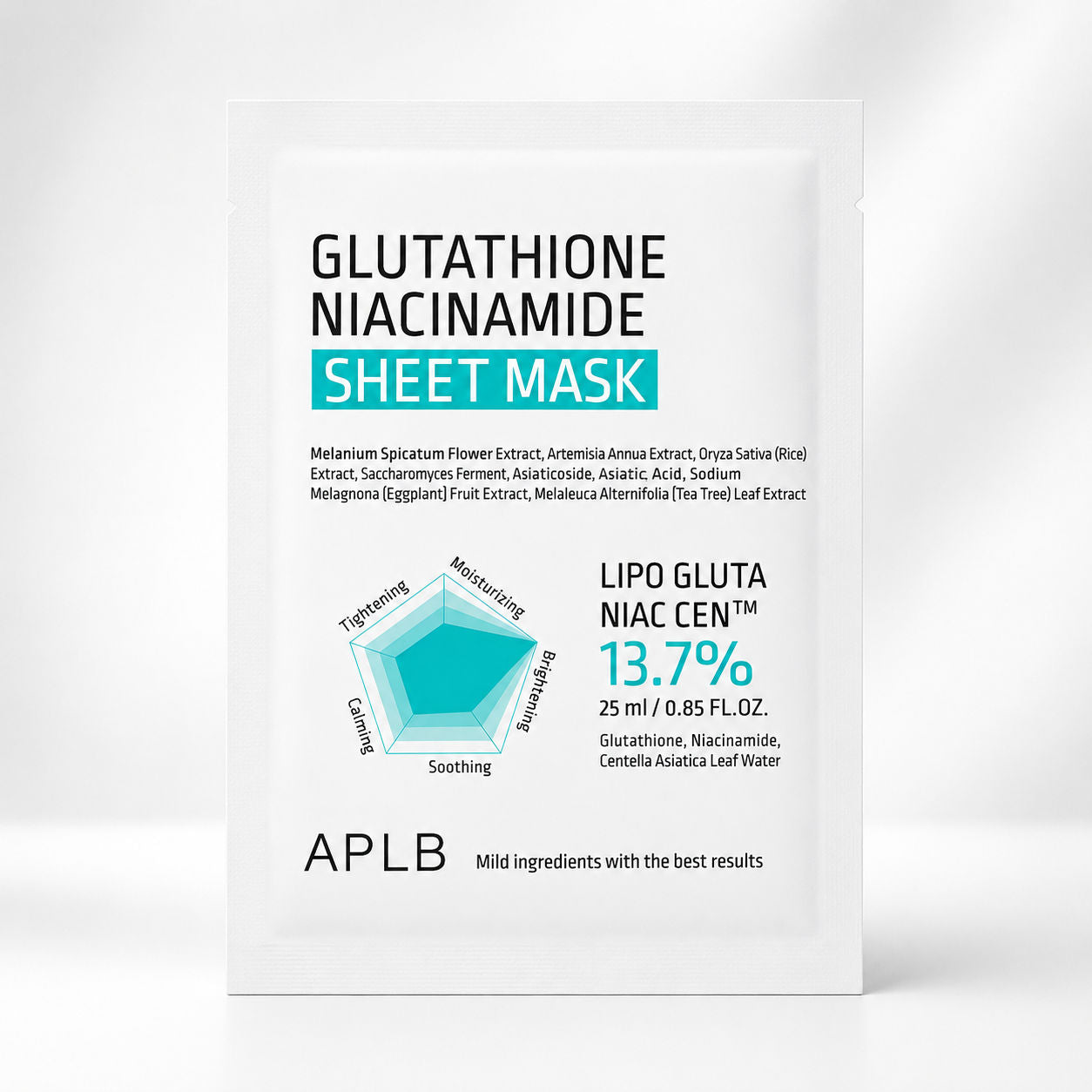 APLB Glutathione Niacinamide Sheet Mask – 25mlx1Pc APLB