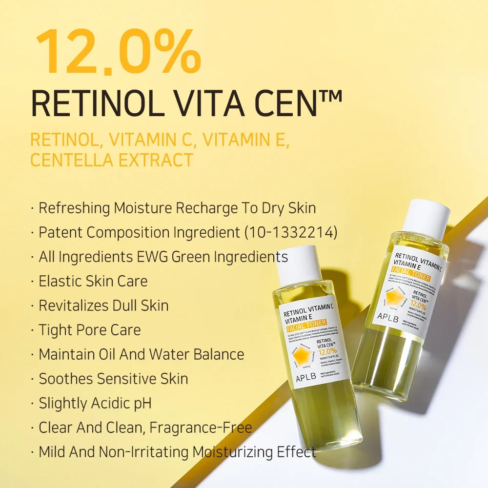 APLB Retinol Vitamin C Vitamin E Facial Toner – 160ml APLB