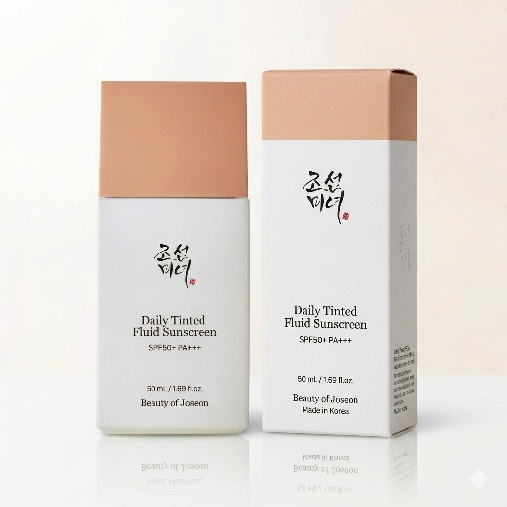 Beauty Of Joseon Daily Tinted Fluid Sunscreen Spf50+ Mp200 50Ml - Breathable Tone Correcting Sunscreen For Daily Uv Protection And Healthy Glow Beauty Of Joseon