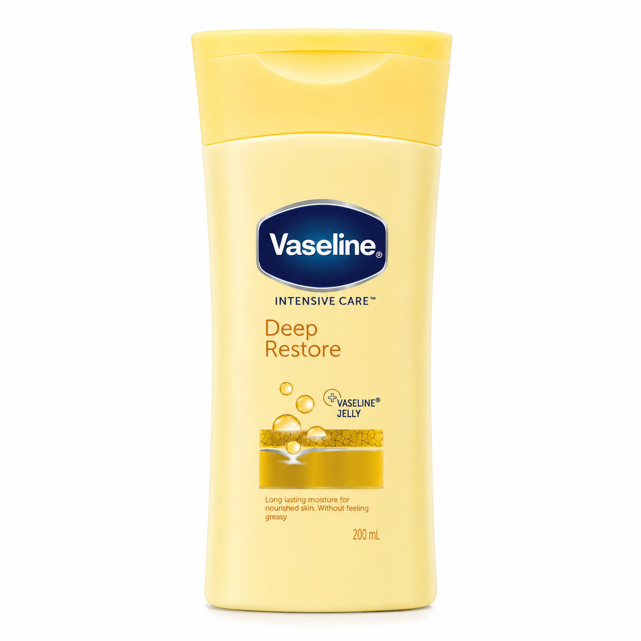 Vaseline Intensive Care Deep Restore Lotion 200 ml - Intensive Moisturizing Care with Vaseline Jelly for Very Dry Skin Vaseline