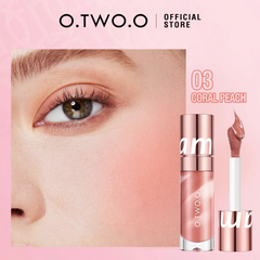 O.TWO.O 2025 New Arrival Liquid Blush in Pink Nude Brown Face Makeup Option #3 Glo Arabia