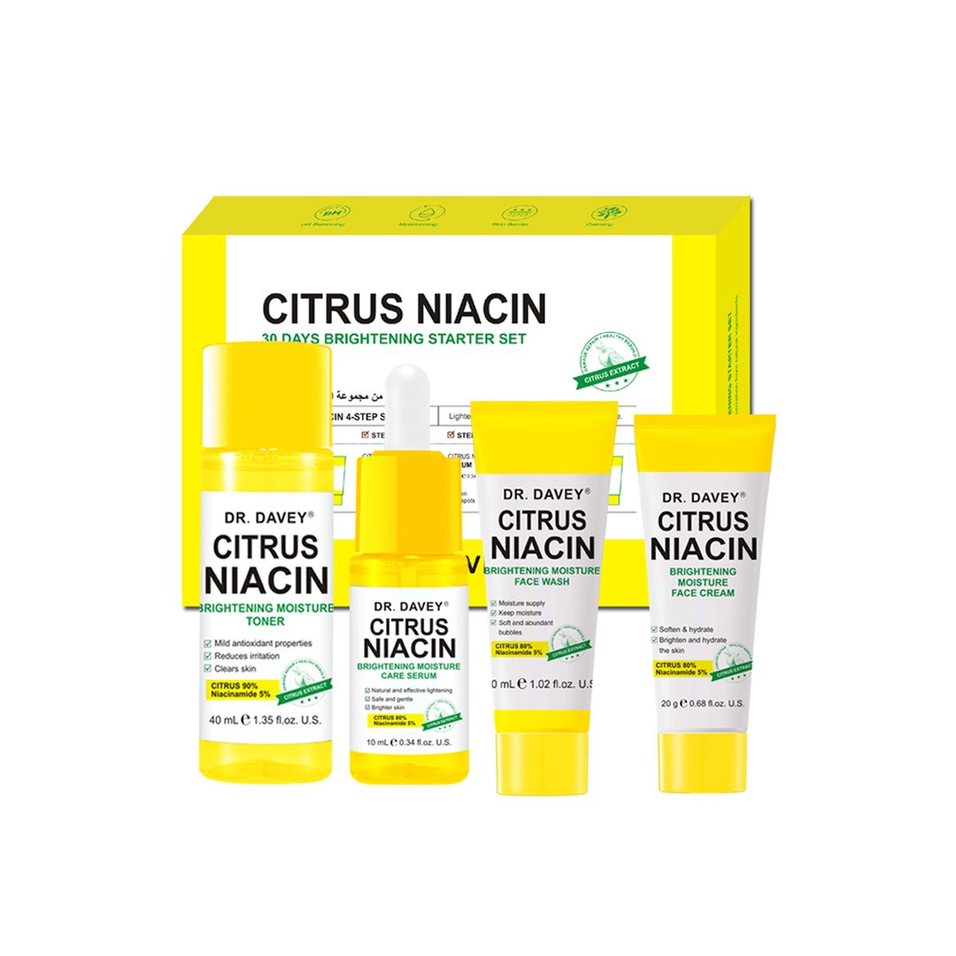 Dr.Davey Citrus Niacin 30 Days Brightening Starter Set (4 in1) DR.DAVEY